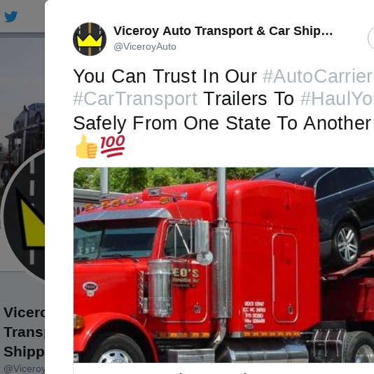 Viceroy Auto Transport & Car Shipping Logistics on Twitter