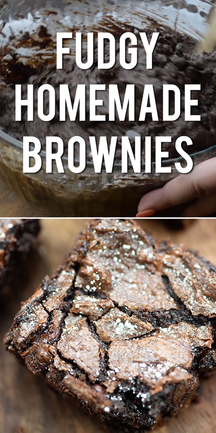 Easy Homemade Brownies - you'll never make boxed brownies again! [Video] | Recipe [Video] | Dessert recipes, Fun desserts, Best dessert recipes