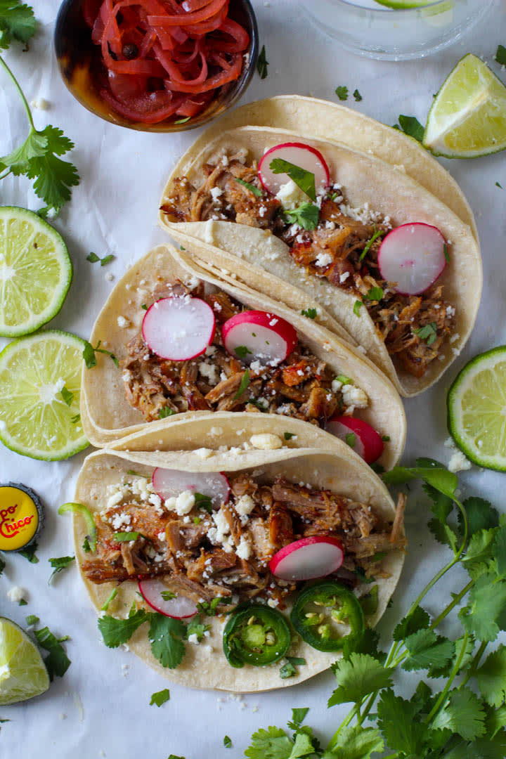 Pork Carnitas Tacos made easy in the Instant Pot.