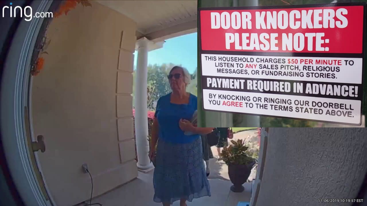 No Soliciting Sign That Works Like A Charm!!!!