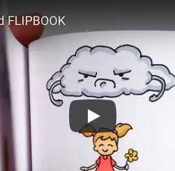 FLIP BOOK ANIMATION: GRUMPY CLOUD VS RAINBOW