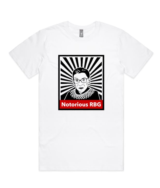 Notorious RBG admired T-shirts