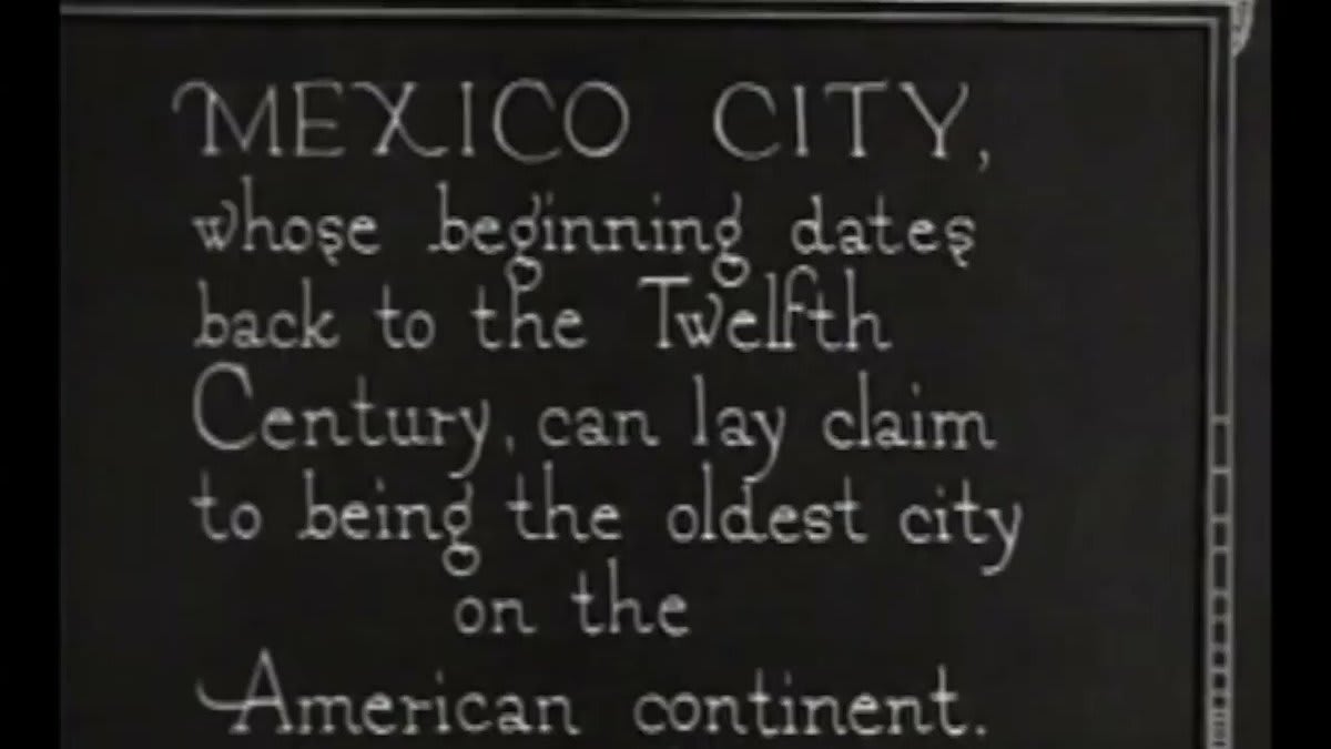 This film shows the cosmopolitan Mexico City as it would have appeared in FridaKahlo’s youth, busy with automobiles, streetcars, and people, as well as new buildings and historical sights.