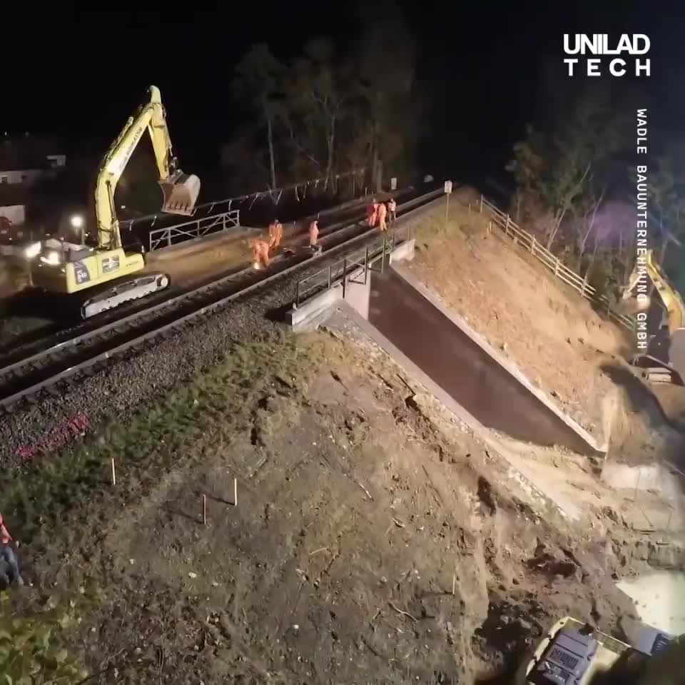 19th Century German railway bridge was completely replaced in just 4 days