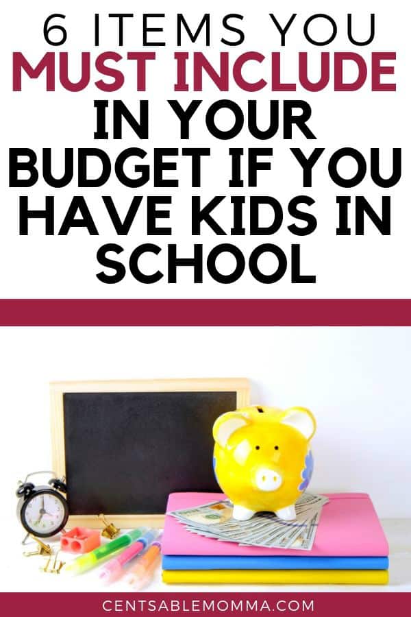 6 Items You Must Include in Your Budget if You Have Kids in School