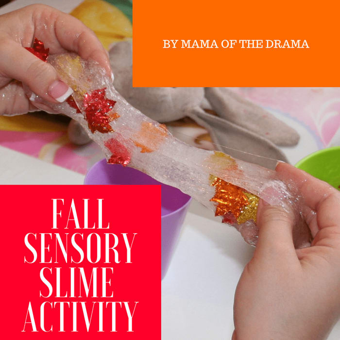 Fall Sensory Slime Activity