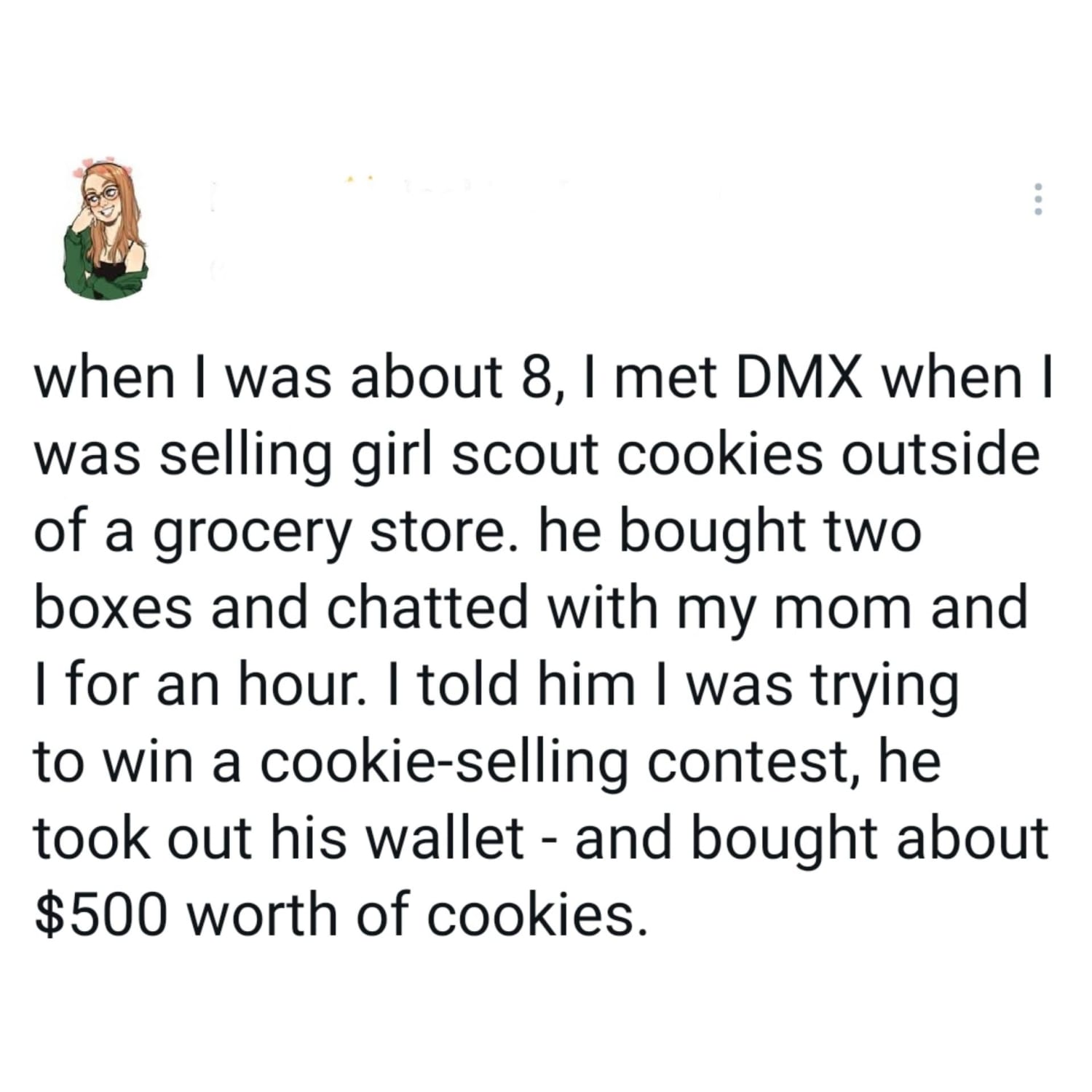 DMX and girl scout cookies