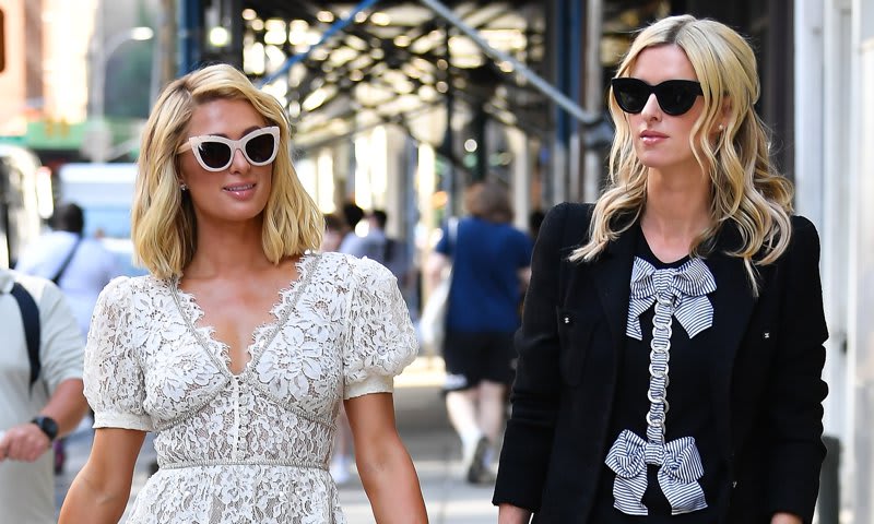 Paris Hilton and Nicky Hilton take a fashionable stroll in The Big Apple
