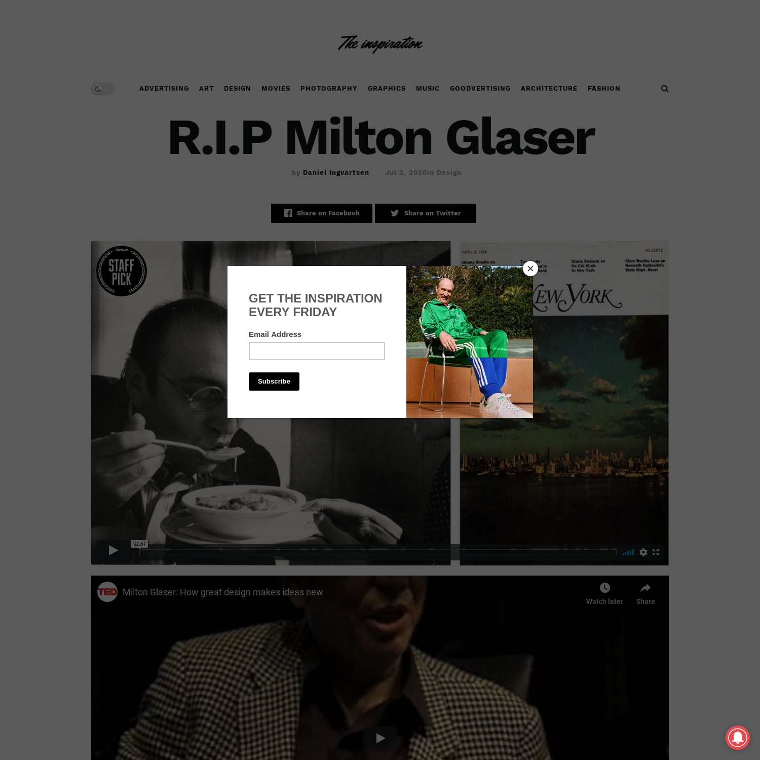 R.I.P Milton Glaser