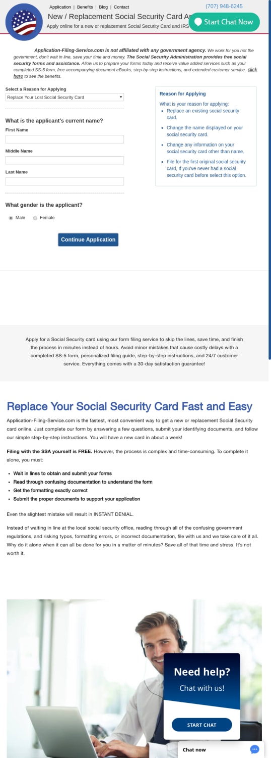Obtain Your New Social Security Card and Replacement Social Security Card Form SS-5 processing and preperation online.