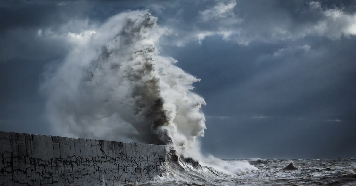 Powerful Waves Crashing With the Force of Mythical Gods and Sea Creatures