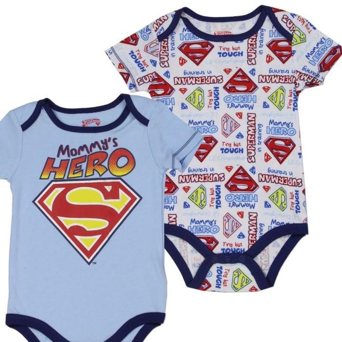 DC Comics Superman Mommy's Hero Onesie And Superman In Training Onesie - Houston Kids Fashion Clothing