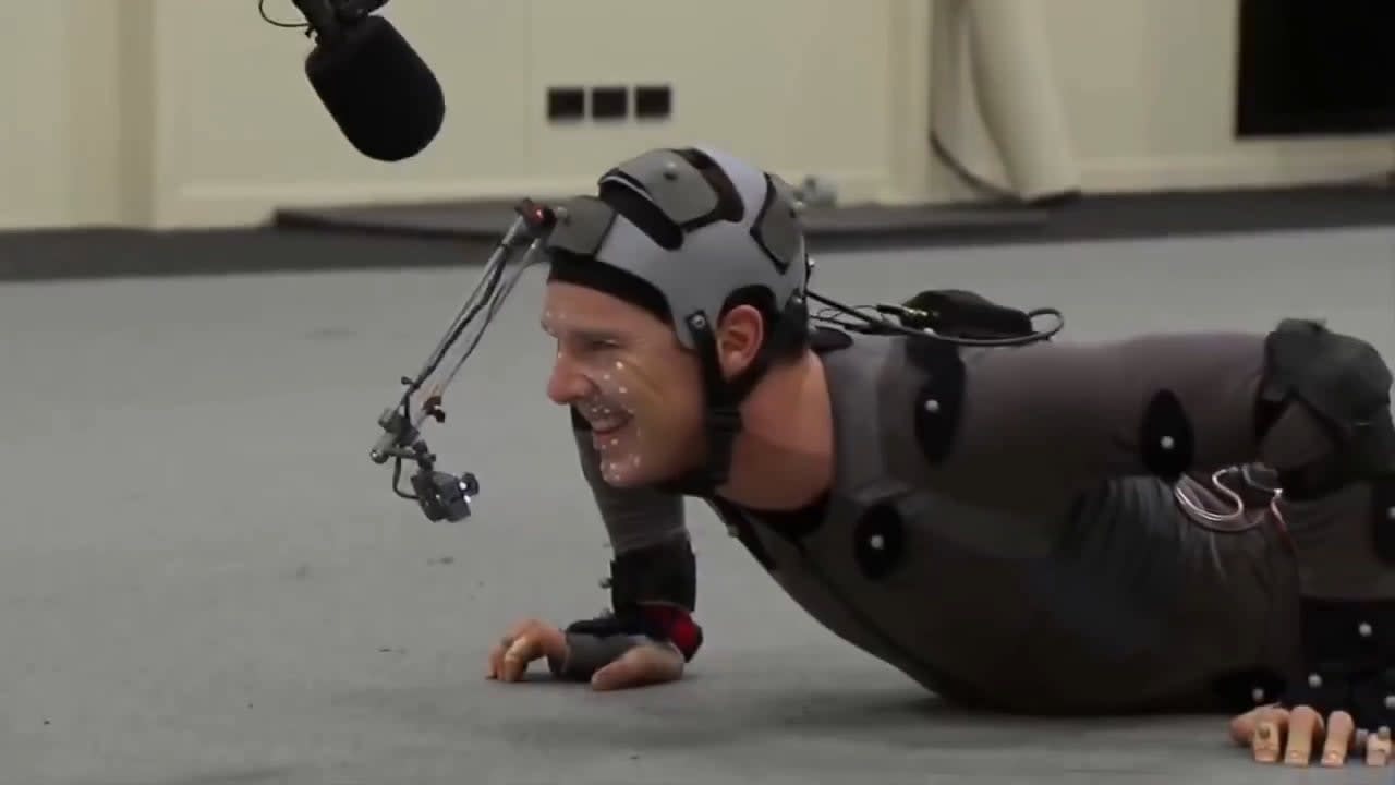 Benedict Cumberbatch's mocap performance for Smaug in the Hobbit films