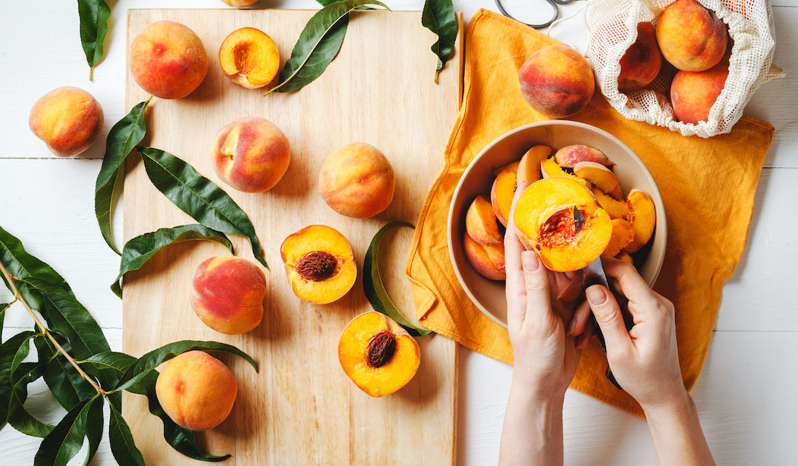 How To Cut a Peach Properly With Zero Mess | Well+Good