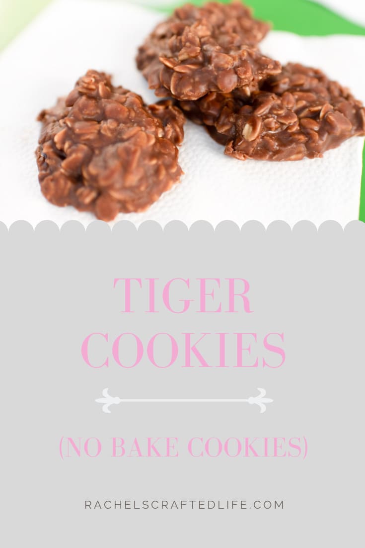 Tiger Cookies (No Bake Cookies) - Rachel's Crafted Life