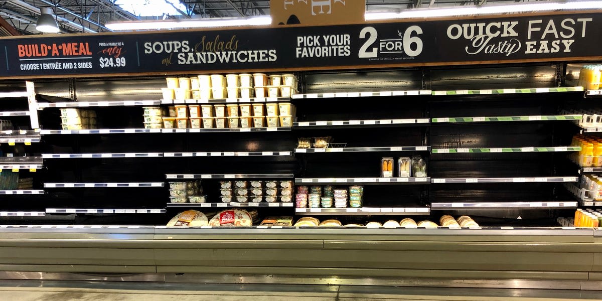 Whole Foods shoppers report food shortages and empty shelves at some stores as the company faces supplier issue