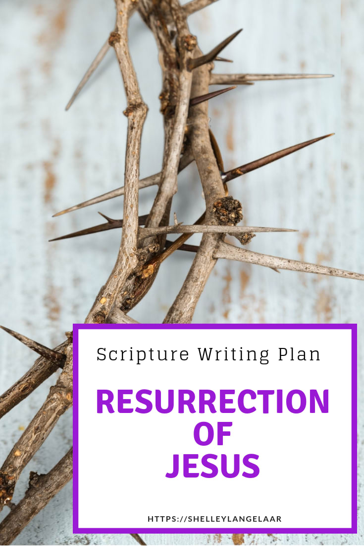 Scripture Writing Monthly Plan - Resurrection Of Jesus -