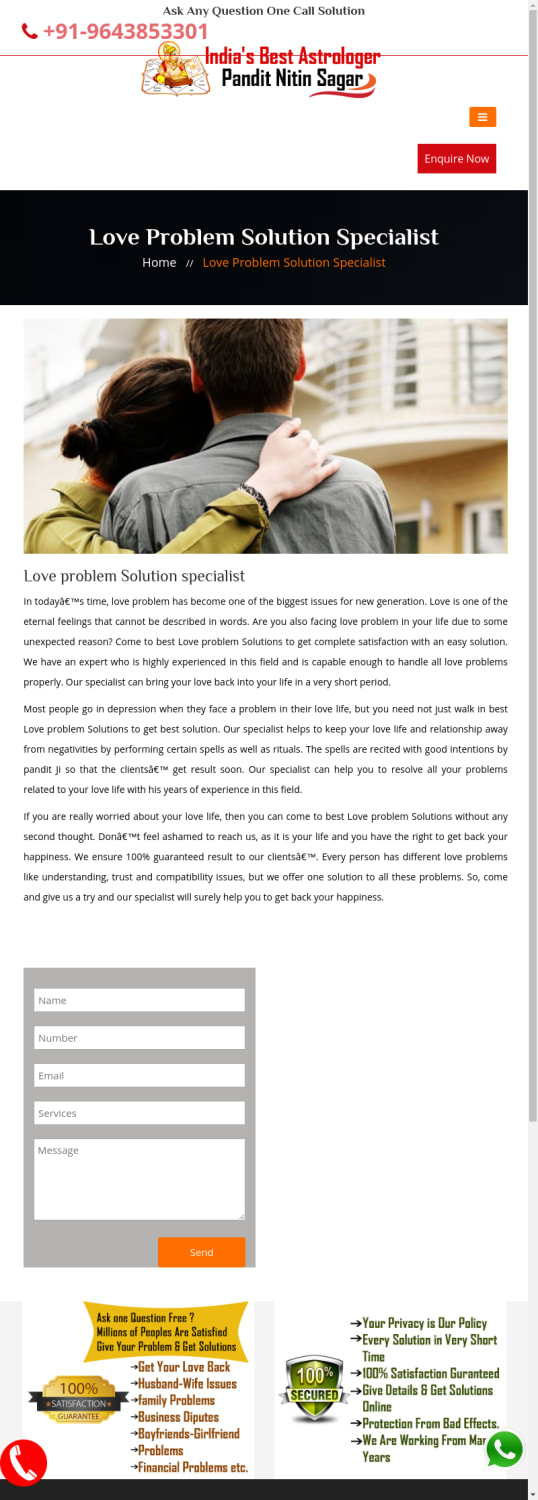 Love Problem Solution specialist - +919634855330