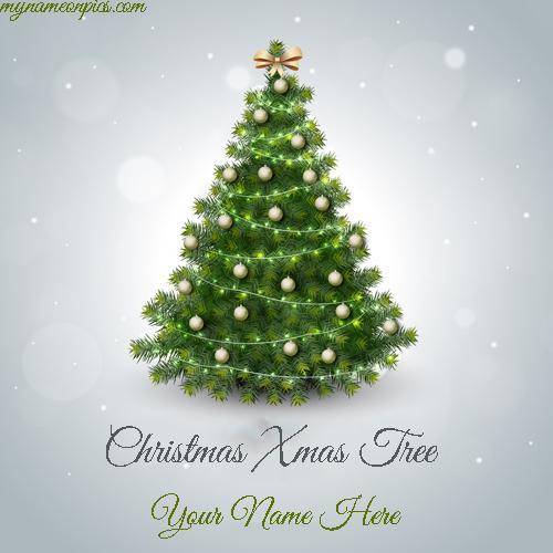 Write Name On Christmas Xmas Tree 2018