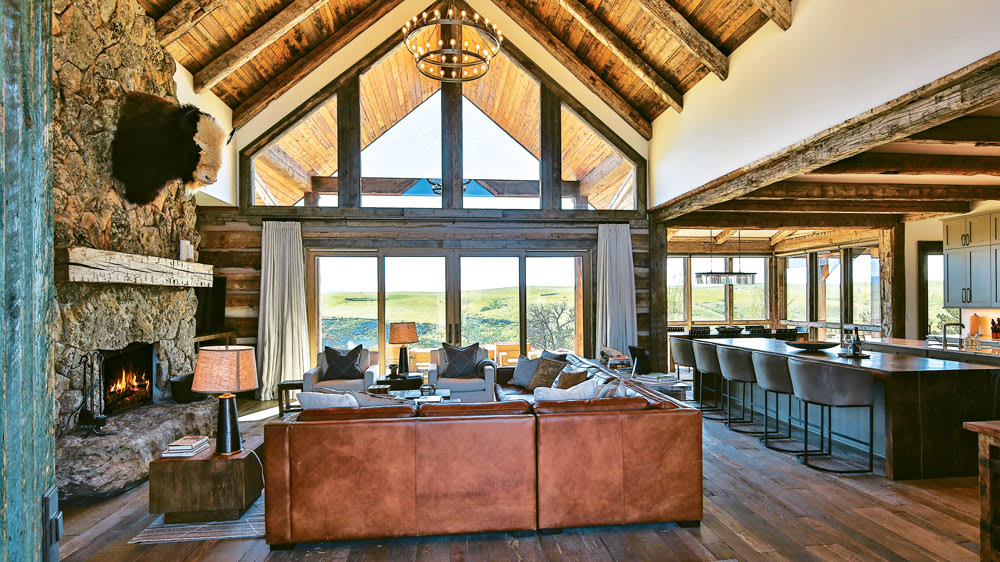 Dream Rustic-Meets-Refined Ranch House in Montana [Photo: Natural Element Homes]