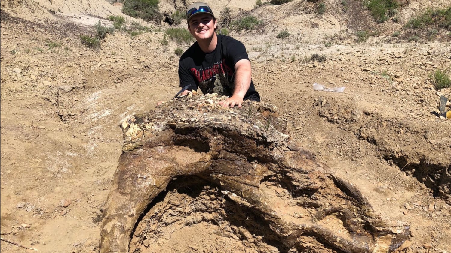 College Student Finds a 65-Million-Year-Old Triceratops Skull During Paleontology Dig in North Dakota