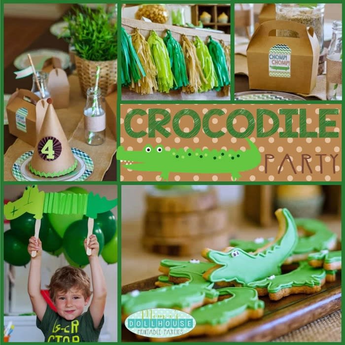Crocodile Party: Tick Tock it's a party fit for a Croc!