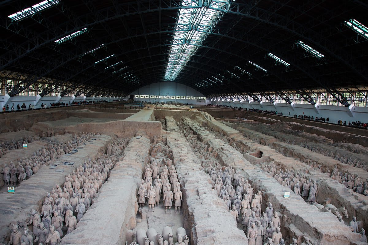 Pieces of an estimated 20 additional terracotta warriors that make up the famed Terracotta Army of China's first emperor, Qin Shi Huang, who died in 210 B.C., have been discovered in a pit situated near the emperor's tomb in Shaanxi province.