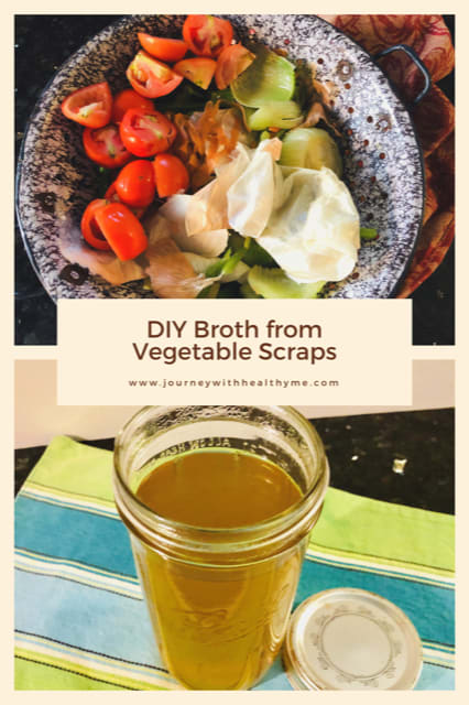 DIY Broth from Vegetable Scraps - Journey With Healthy Me