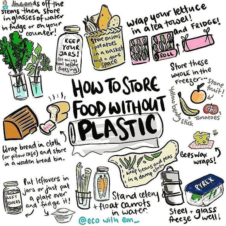 Ever wondered how to store food without plastic?🍞🍅🍌 . Here are some useful tips to deplastify your… | Waste free living, Zero waste lifestyle, Sustainable living