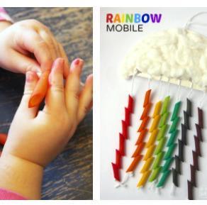 Rainbow Mobile Craft for Kids