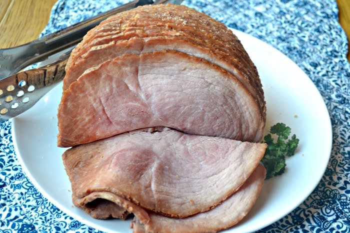 Brown Sugar and Butter Frozen Ham in the Instant Pot