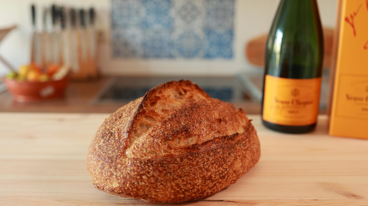 Champagne Sourdough (replaced the water with Champagne)