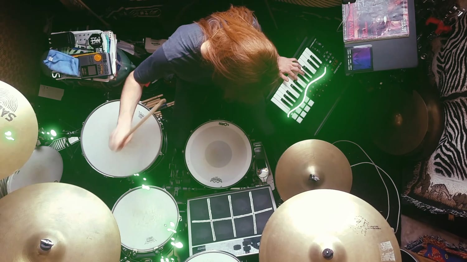 This drummer spent quarantine learning actual sorcery