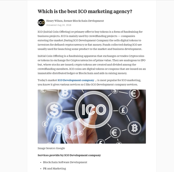 Which is the best ICO marketing agency?