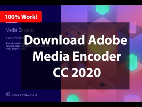 how to get adobe media encoder cc 2020(LifeTime)