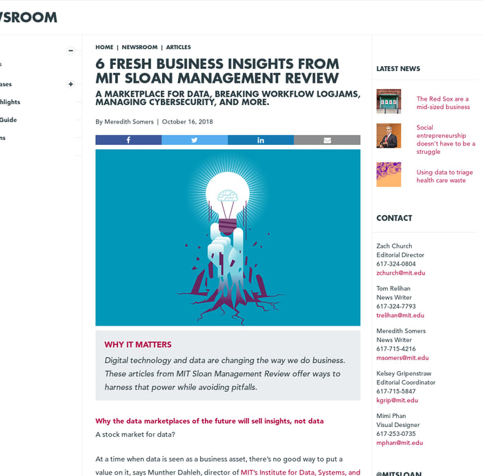 6 fresh business insights from MIT Sloan Management Review