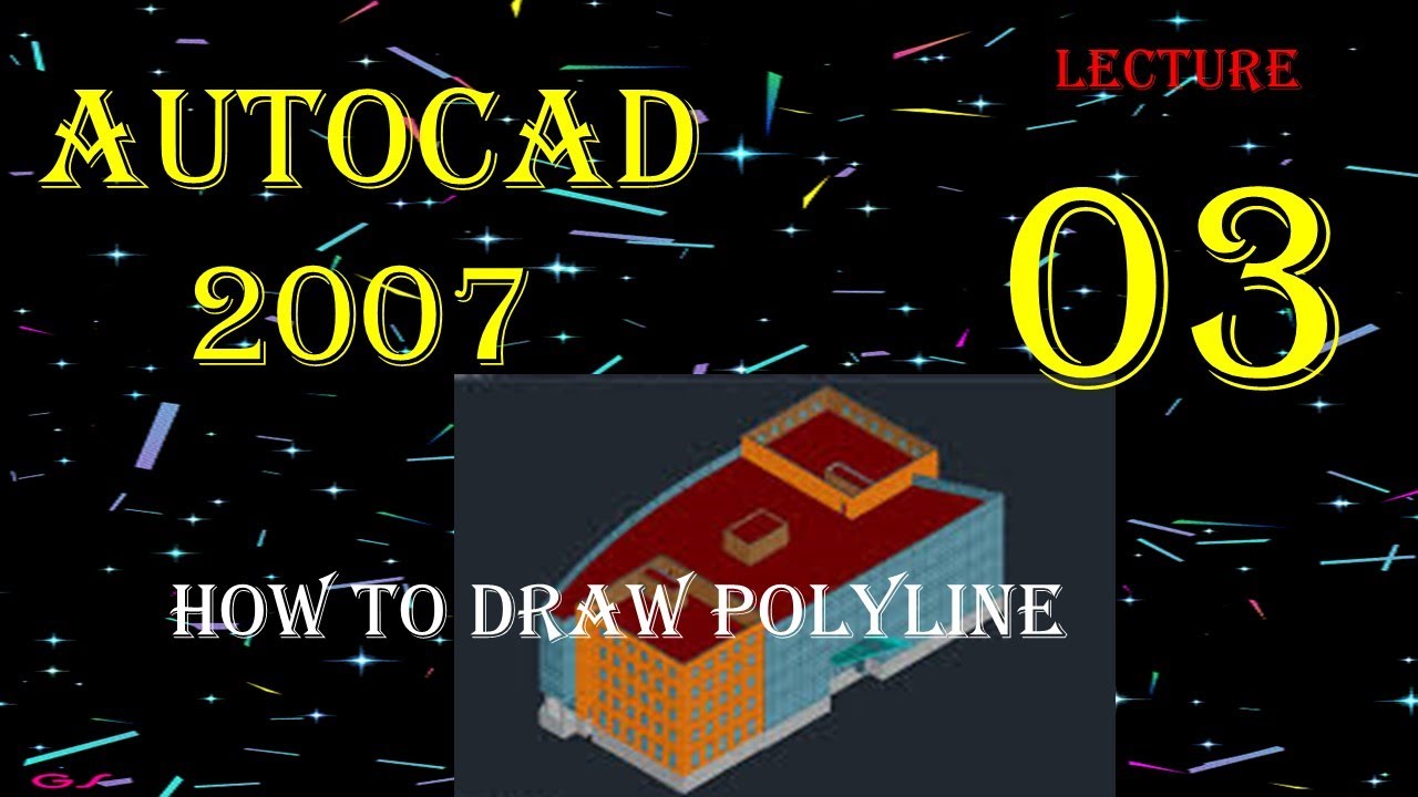 How to draw poly lines in auto cad 2D layout