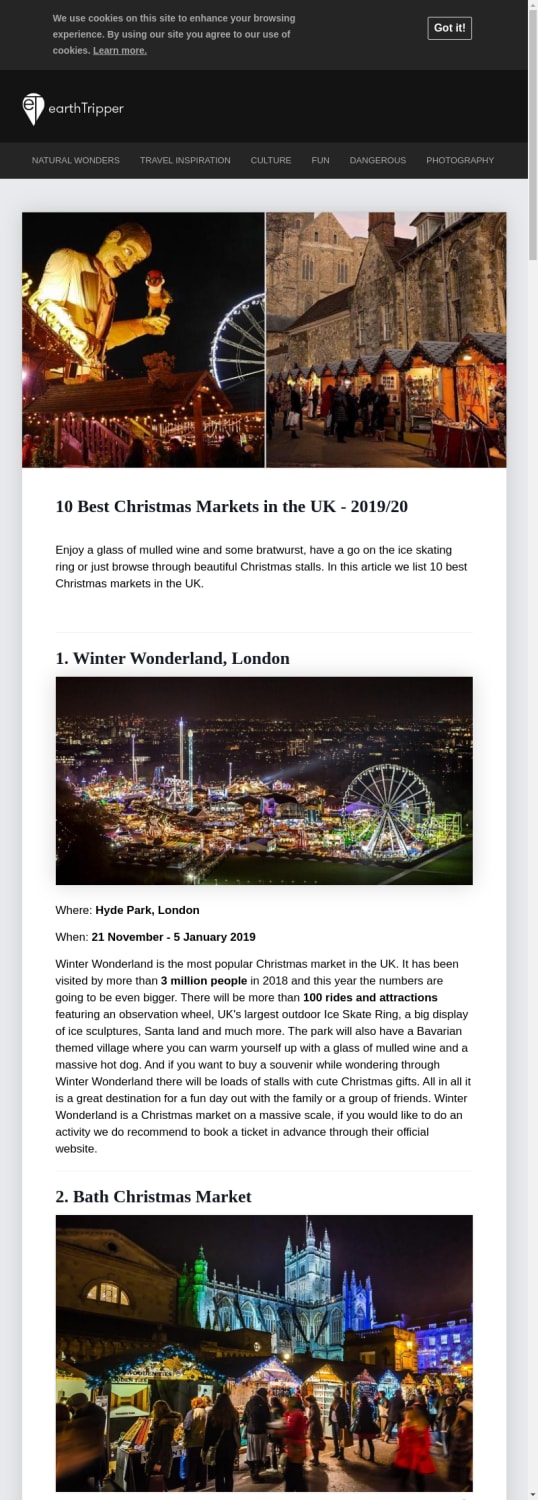 10 Best Christmas Markets in the UK - 2019/20