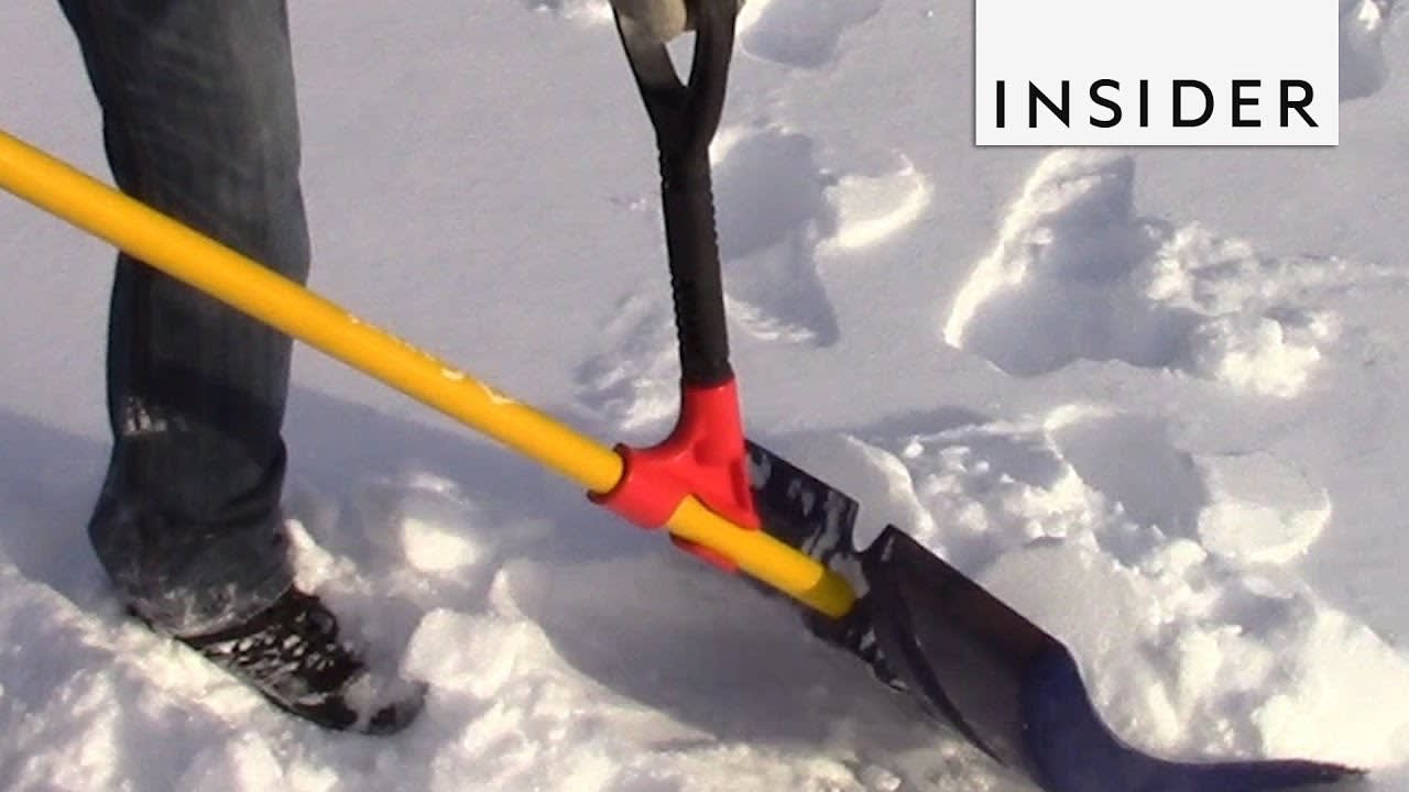 The HEFT tool attachment makes shoveling snow easy