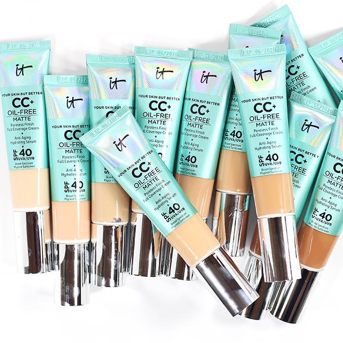 Every IT Cosmetics CC+ Oil-Free Matte Foundation Swatched