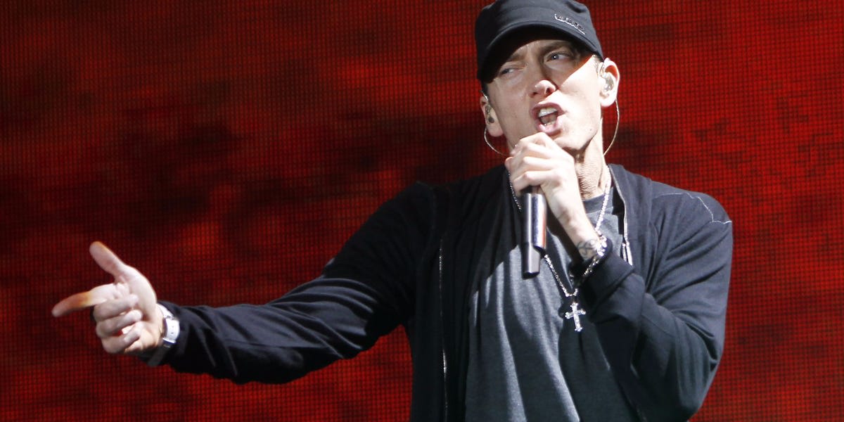 Eminem joins a secretive text-message startup, sponsored content rates drop, and a new media kit library