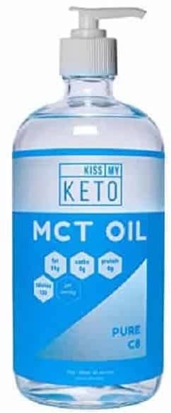 Kiss My Keto C8 MCT Brain Fuel Oil - Pure MCT Oil C8 32 oz