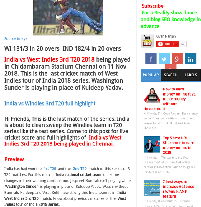 India vs West Indies 3rd T20 2018, How interesting was this cricket