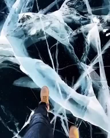 Walking on frozen abyss