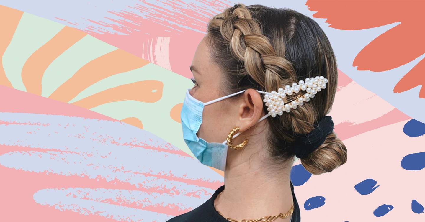 This genius hair hack makes wearing a face mask more comfortable - and cuter, too