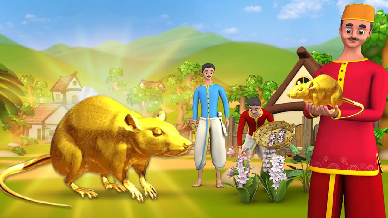 Golden Mouse Hindi Story | सोने का चूहा हिन्दी कहानी - 3D Animated Stories | Maa Maa TV