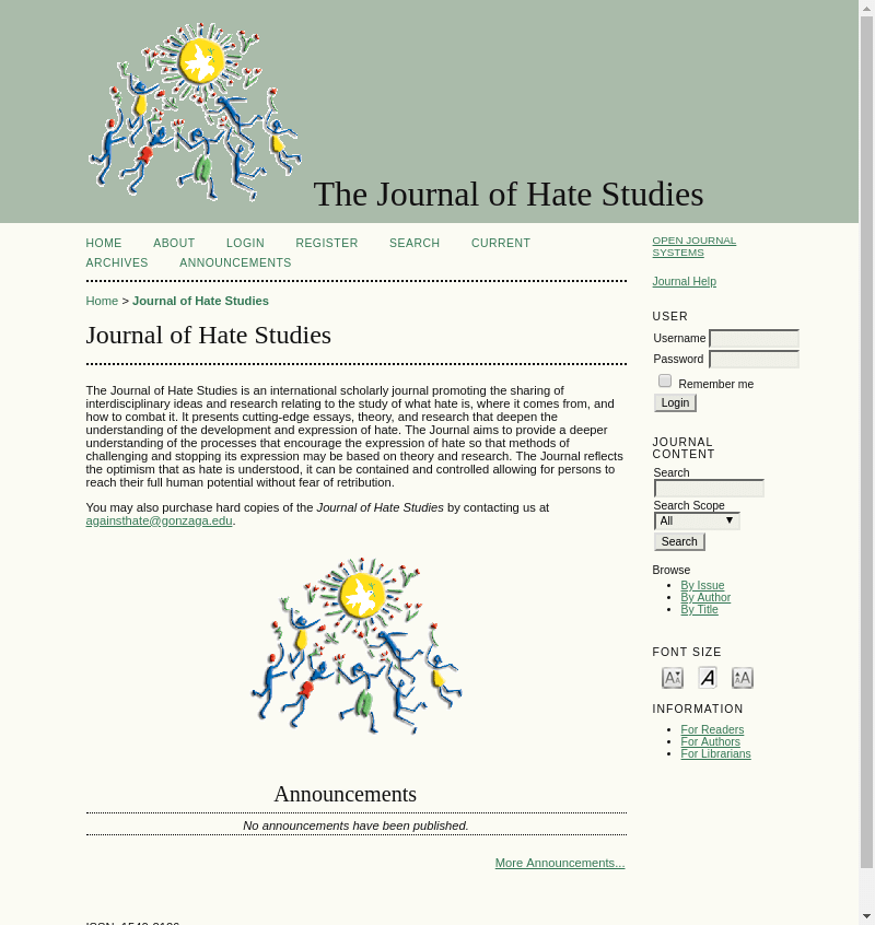 Journal of Hate Studies
