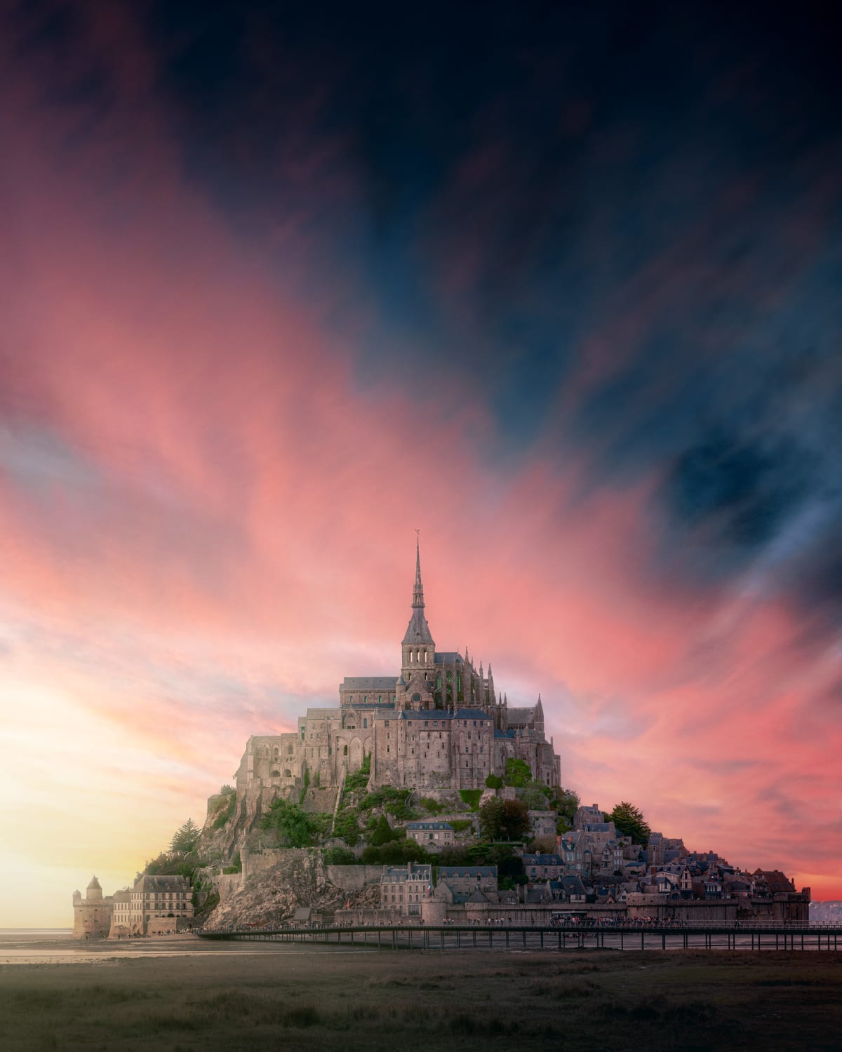 ITAP of the Mont Saint Michel during the sunset