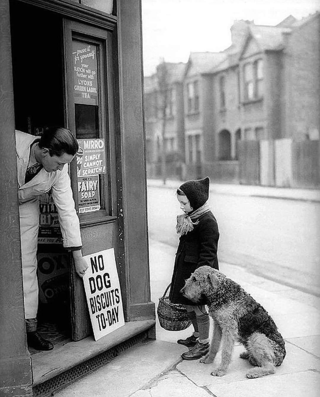 No Dog Biscuits Today. London, 1939