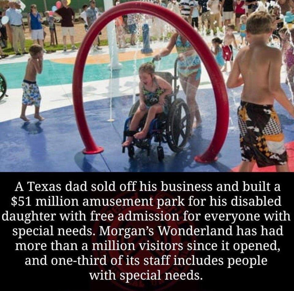 Father sold business to make amusement park for her special needs daughter